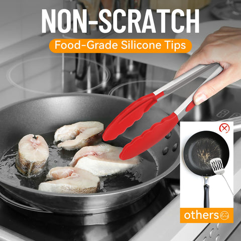 Hotec tips stay non-scratch and heat resistant for cookware protection.