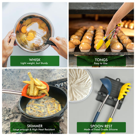 HOTEC spoon ladle and pasta server for versatile meals.