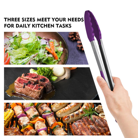 HOTEC dishwasher-safe tongs simplify cleanup after cooking and serving.