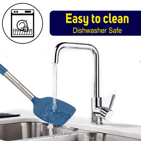HOTEC blue spatula designed for nonstick cookware protection