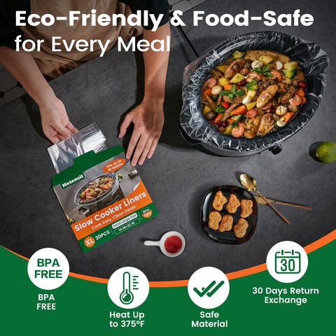 Hotensil BPA-free liner ready for easy disposal after flavorful meals.