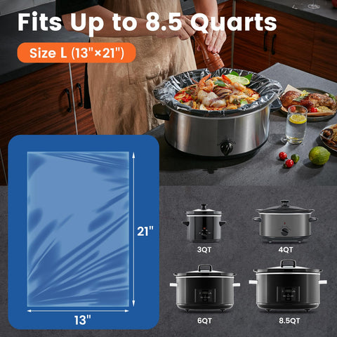 Hotensil liner pulled from box for instant, time-saving setup