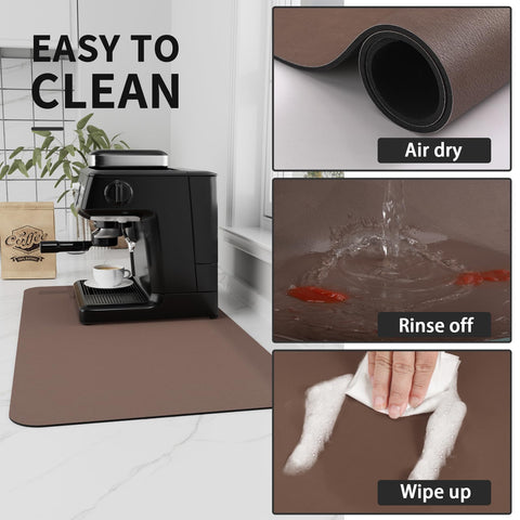 HotLive coffee mat serves as a drying pad for kitchen items.