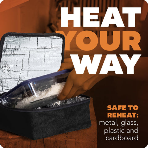 HOTLOGIC Mini container compatibility for everyday meals with diverse containers.
