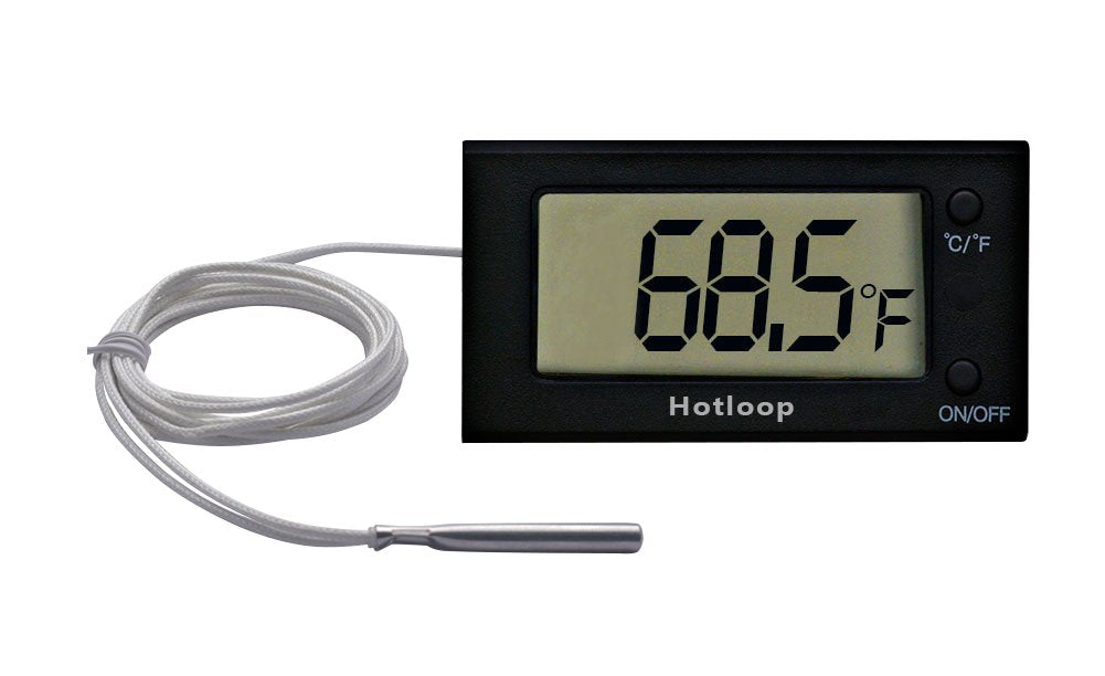 Hotloop Digital Oven Thermometer display shows precise oven temperature for confident cooking.