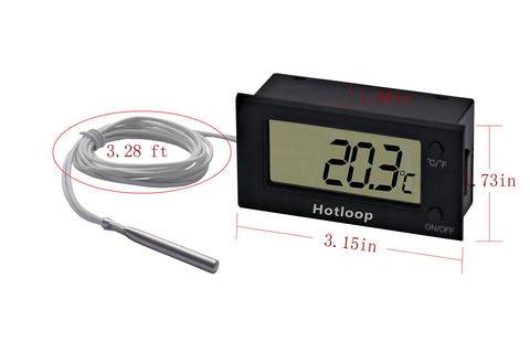 Hotloop heat-resistant wire through oven door for seamless monitoring during cooking.