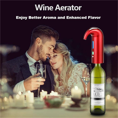 Complete accessory set includes aerator, stopper, and premium corkscrew
