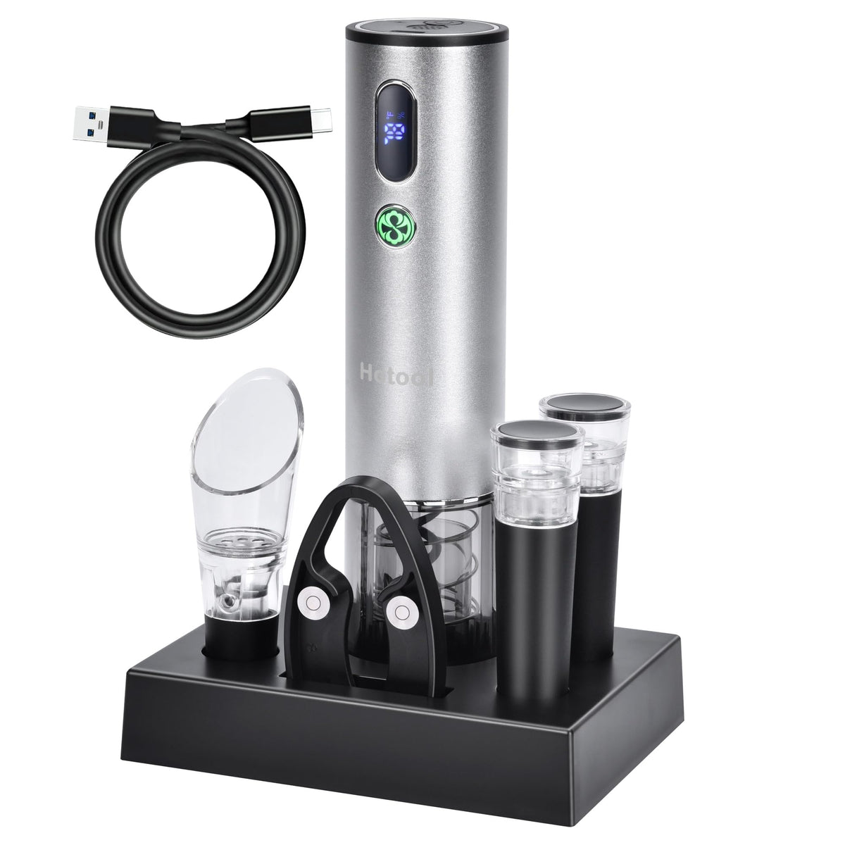 Hotool electric wine opener base on counter for easy storage and ready pours
