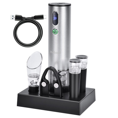 Hotool electric wine opener base on counter for easy storage and ready pours
