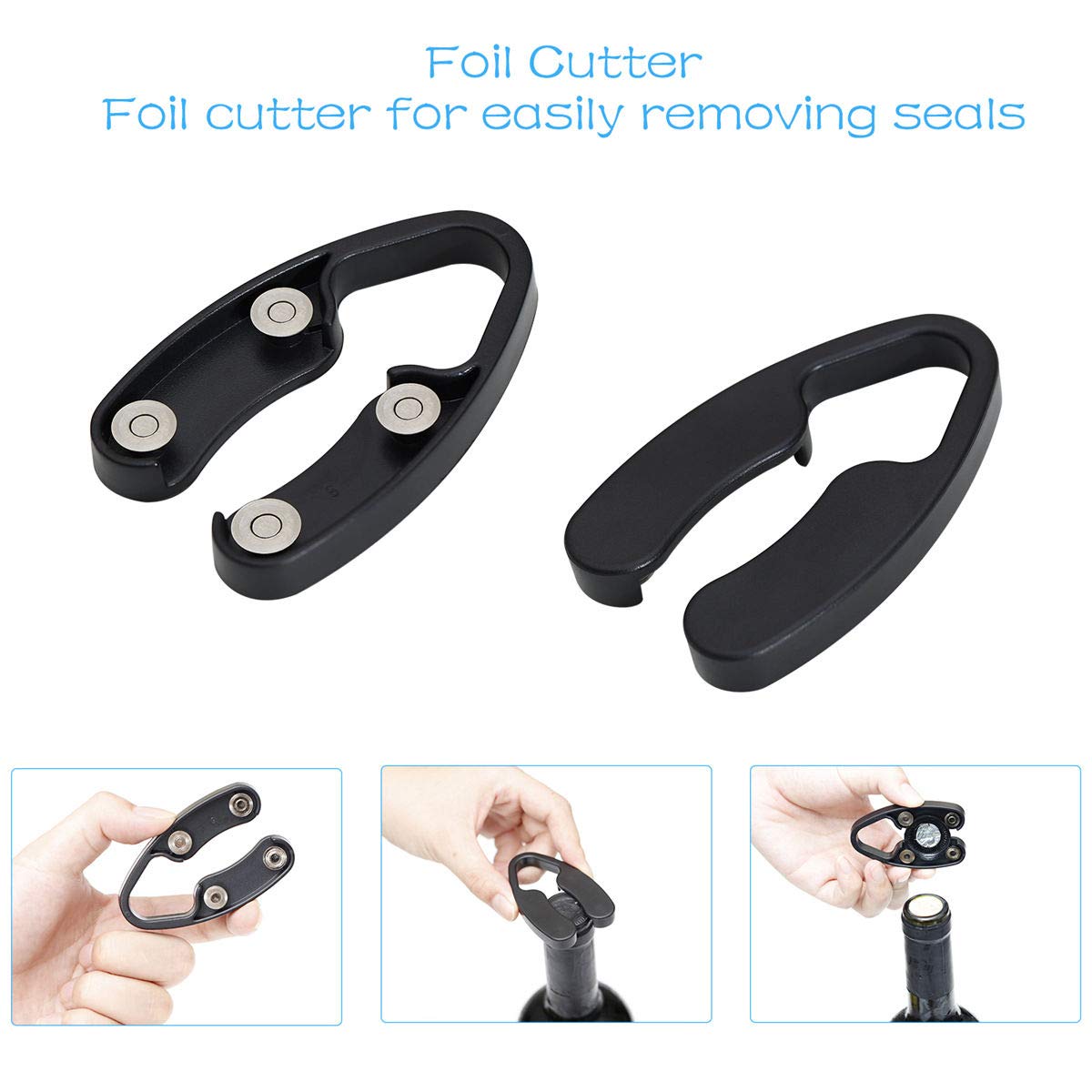 Hotool foil cutter for neat bottle sealing