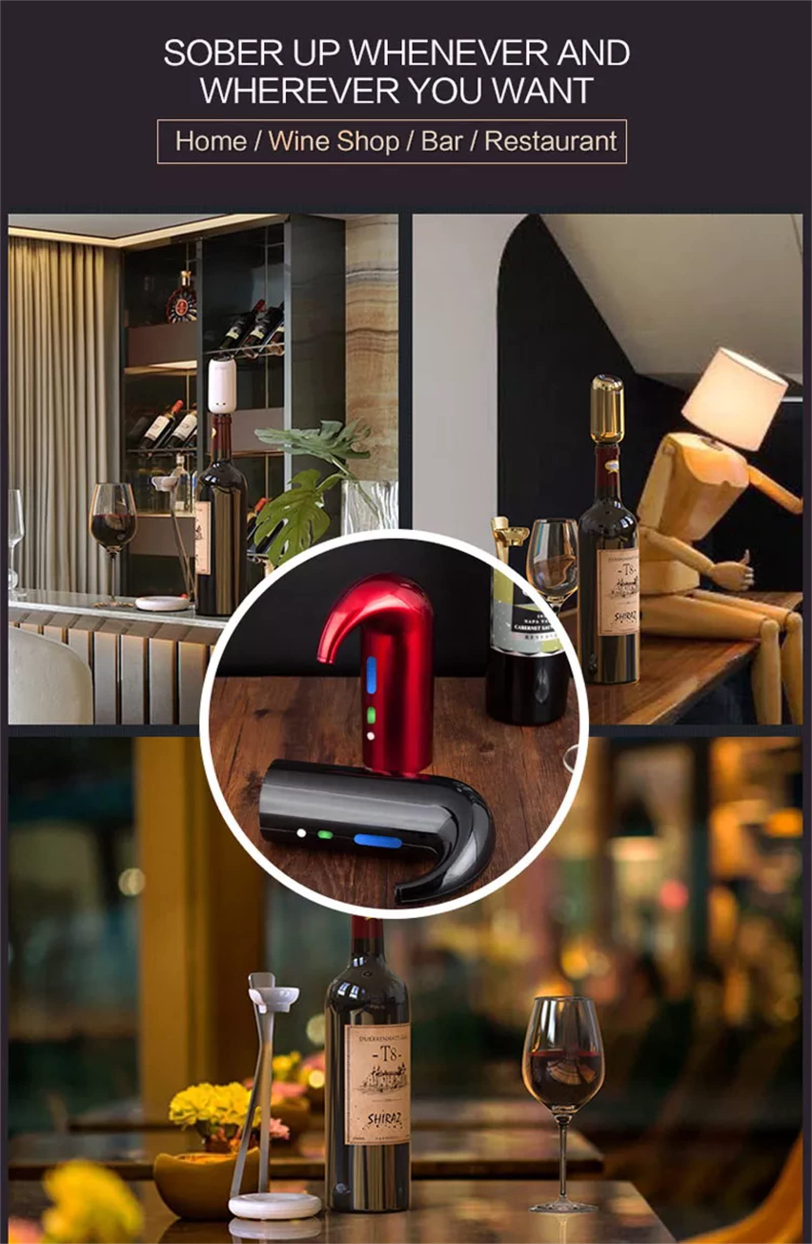Hotool gift-ready wine accessory set offers a refined present for wine lovers.