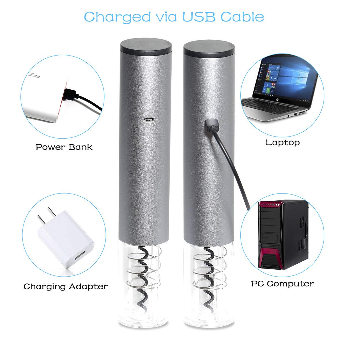 Hotool silver gift set for wine lovers is stylish and practical