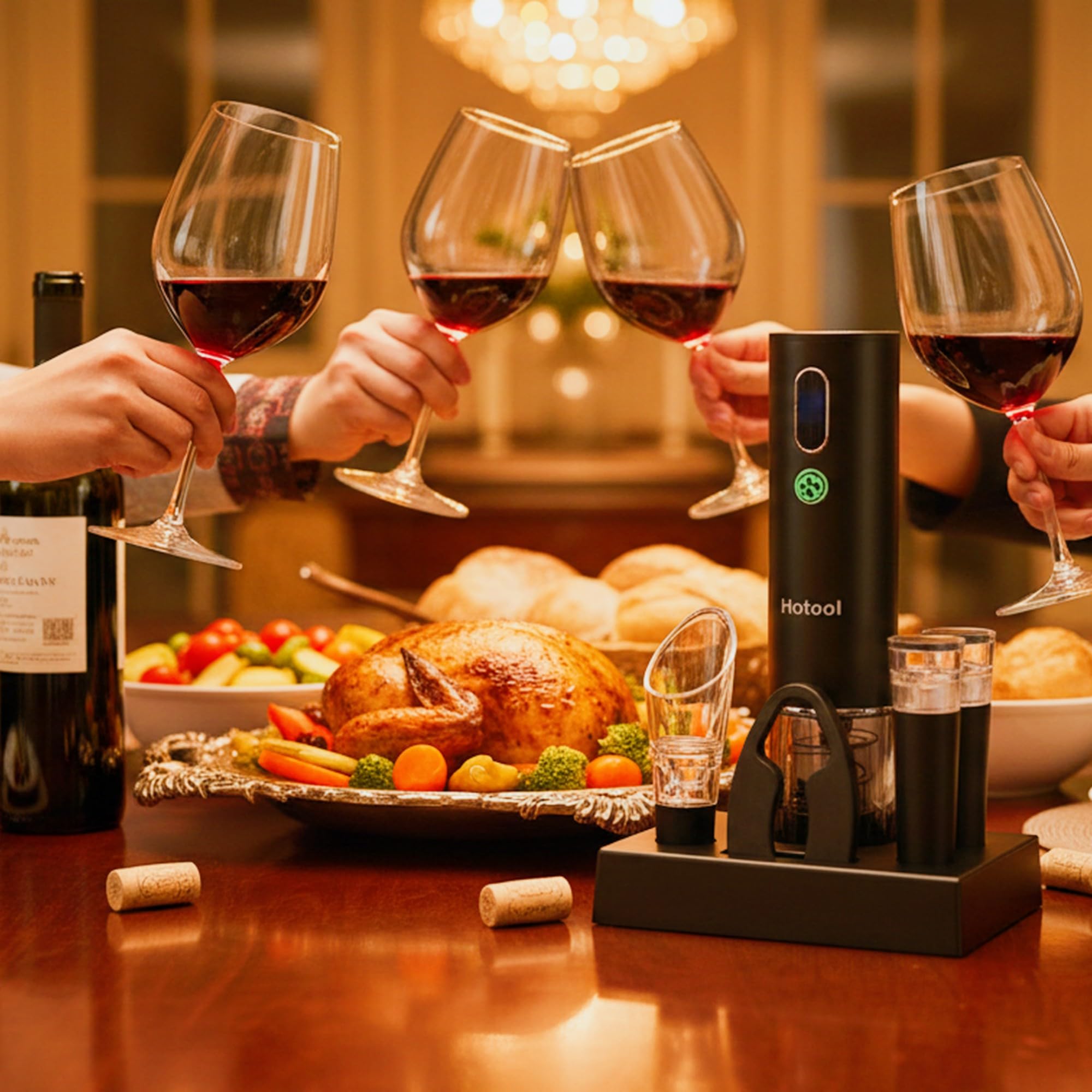 Hotool vacuum wine stoppers preserve freshness after opening
