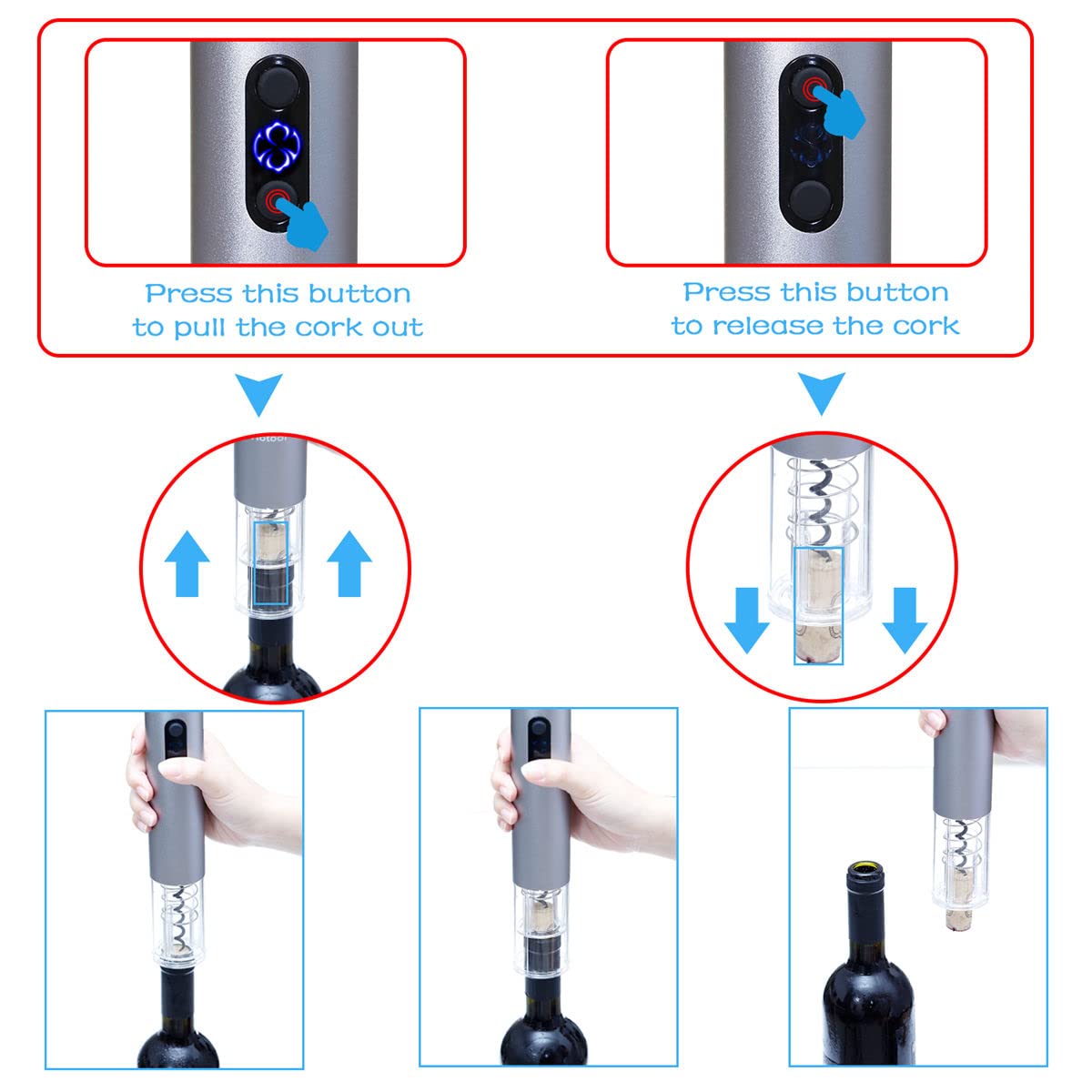 Hotool wine aerator pour enhances aroma and flavor