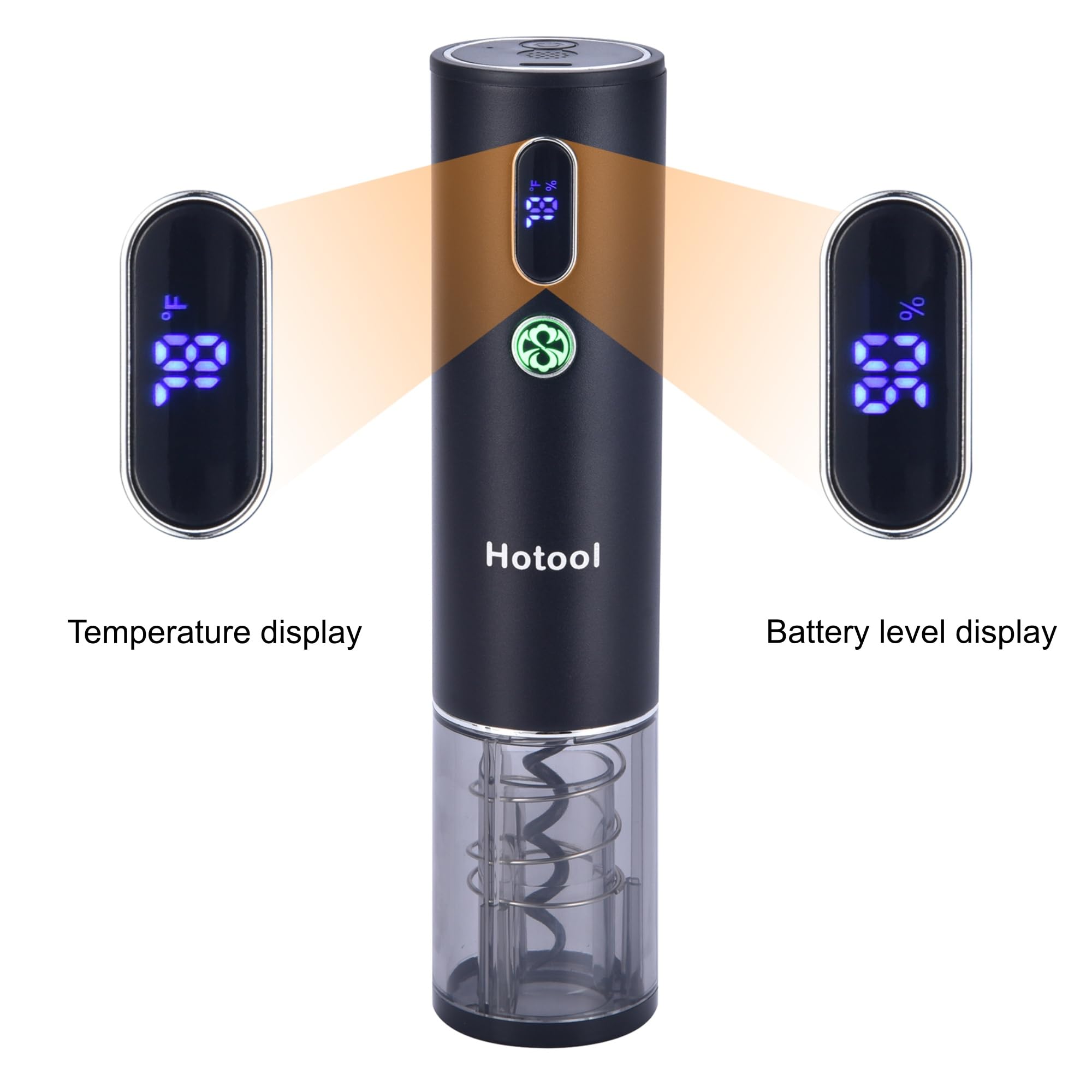 Hotool aerator pourer enhances aroma and flavor during pours