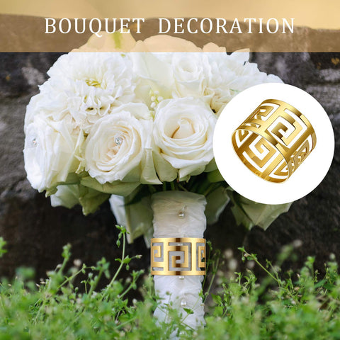 Hotop hollow-out napkin rings showcase napkins neatly during celebrations