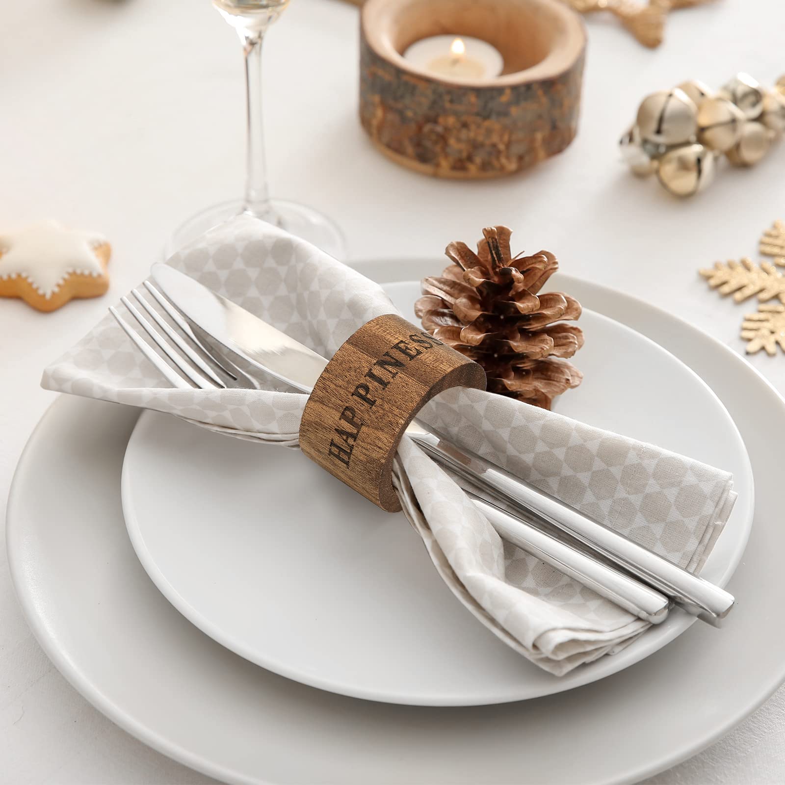 Hotop table decor napkin rings ideal as a thoughtful gift for celebrations.