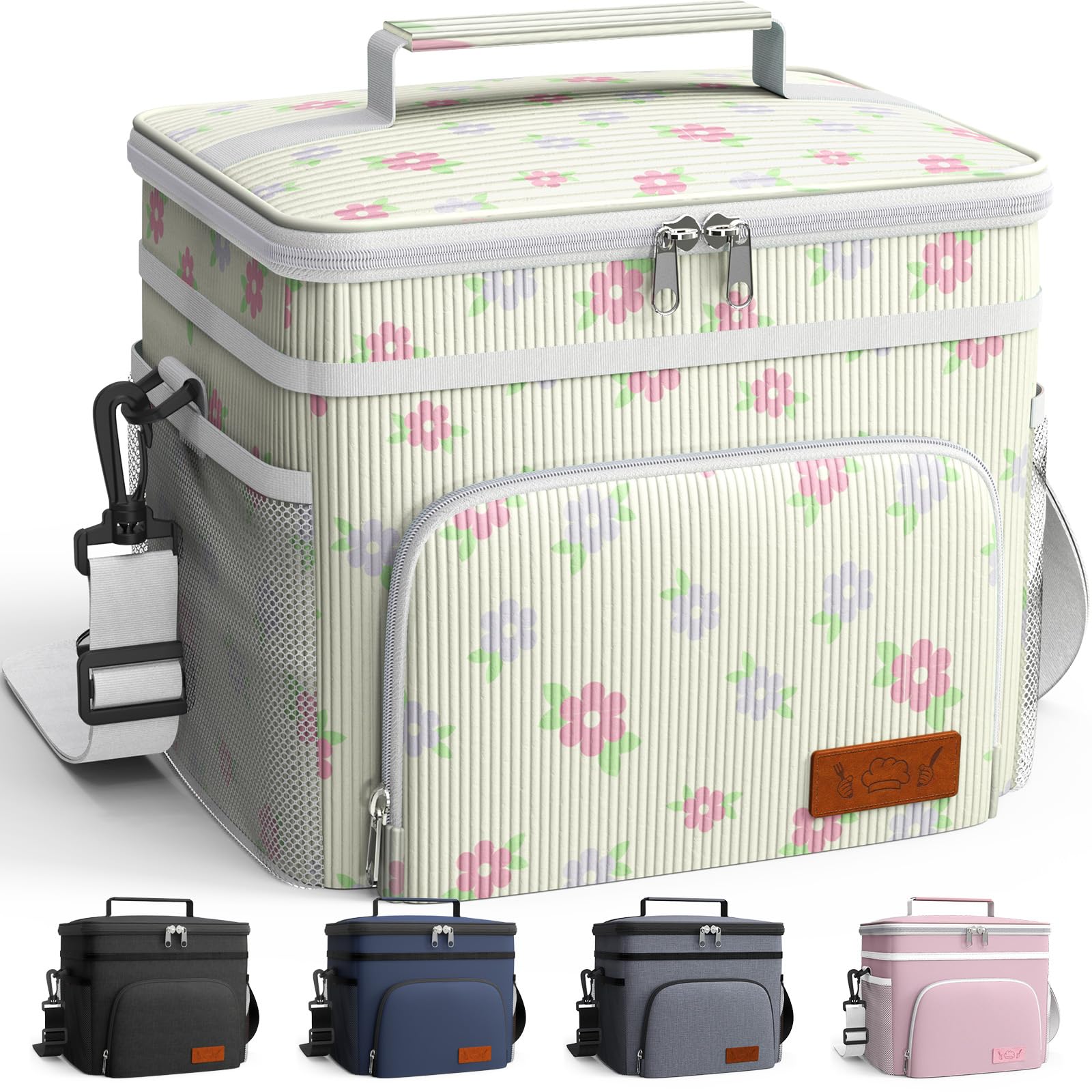 HOTOR insulated lunch box with three-layer insulation keeps meals fresh.