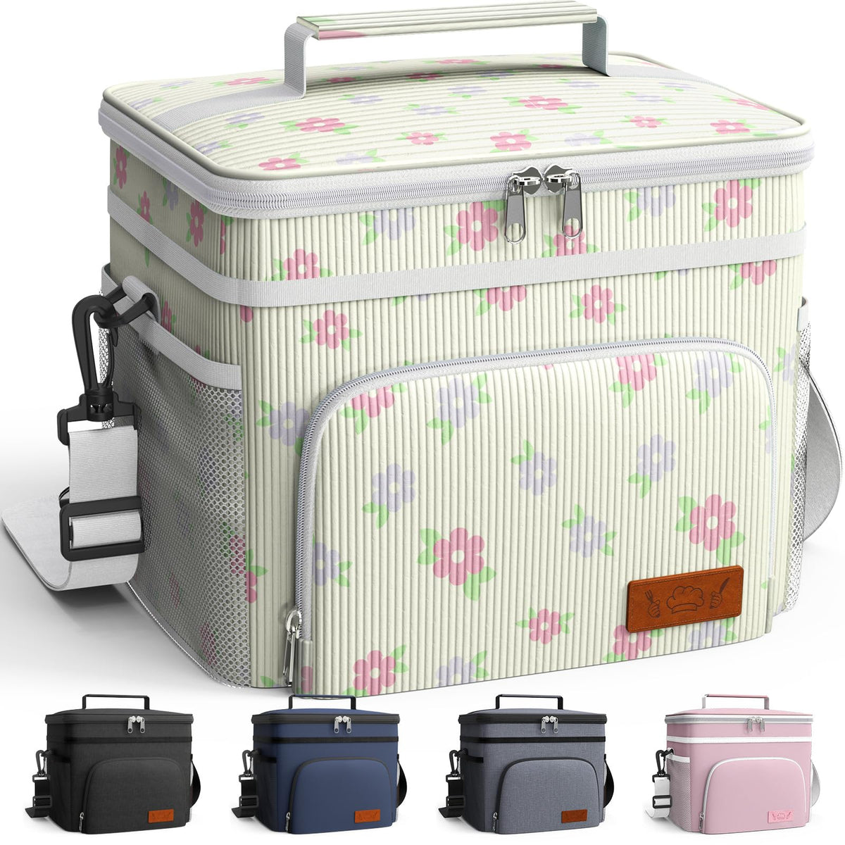 HOTOR insulated lunch box with three-layer insulation keeps meals fresh.