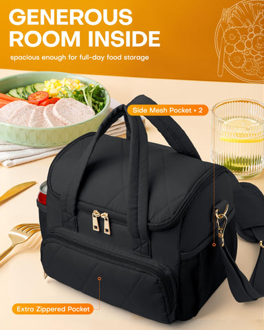 HOTOR lunch bag pearl-cotton padding maintains temperature during long commutes