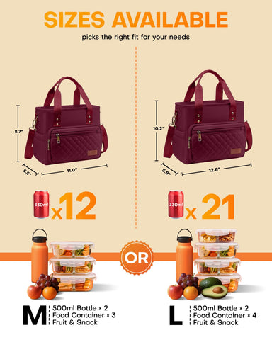 HOTOR insulated interior keeps hot meals warm and cold drinks cool during outings.