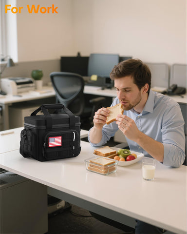 HOTOR lunch bag reinforced stitching for lasting durability in daily use
