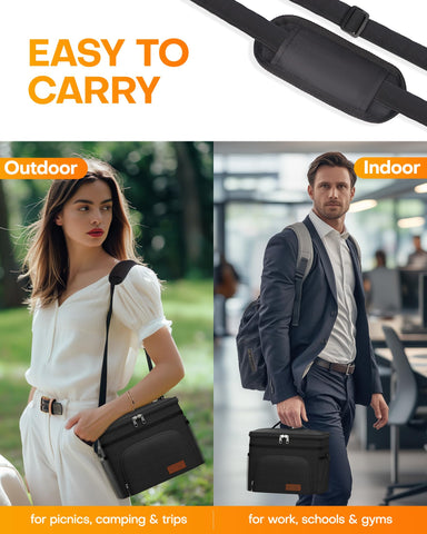 HOTOR lunch box top handle for quick grab-and-go transport