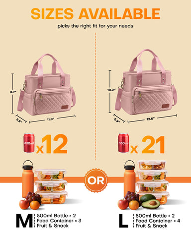 HOTOR lunch bag interior with compartments demonstrates insulated design for fresh meals.