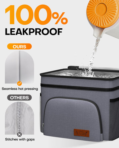 Durable HOTOR lunch bag with high-density Oxford fabric for daily use.