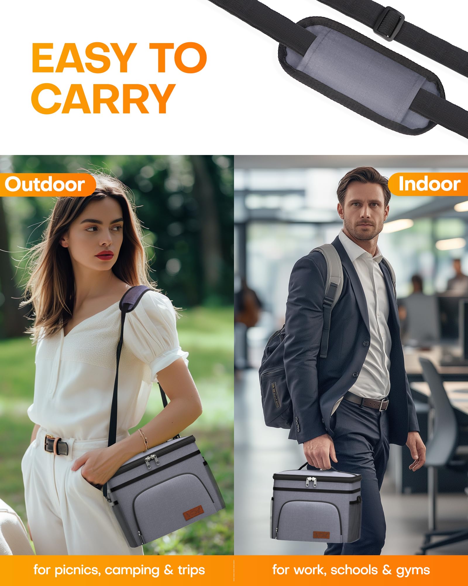 HOTOR top handle design for quick grab-and-go at work or travel.