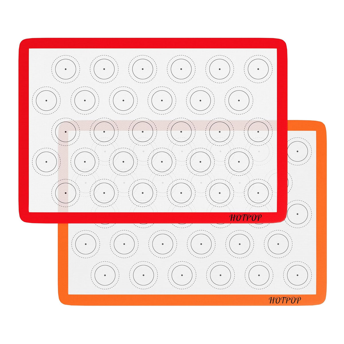 HotPOP 2-pack silicone baking sheet half size with non-stick surface for easy release
