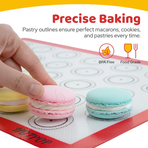 HOTPOP durable silicone mats stand up to daily baking sessions with steady performance.