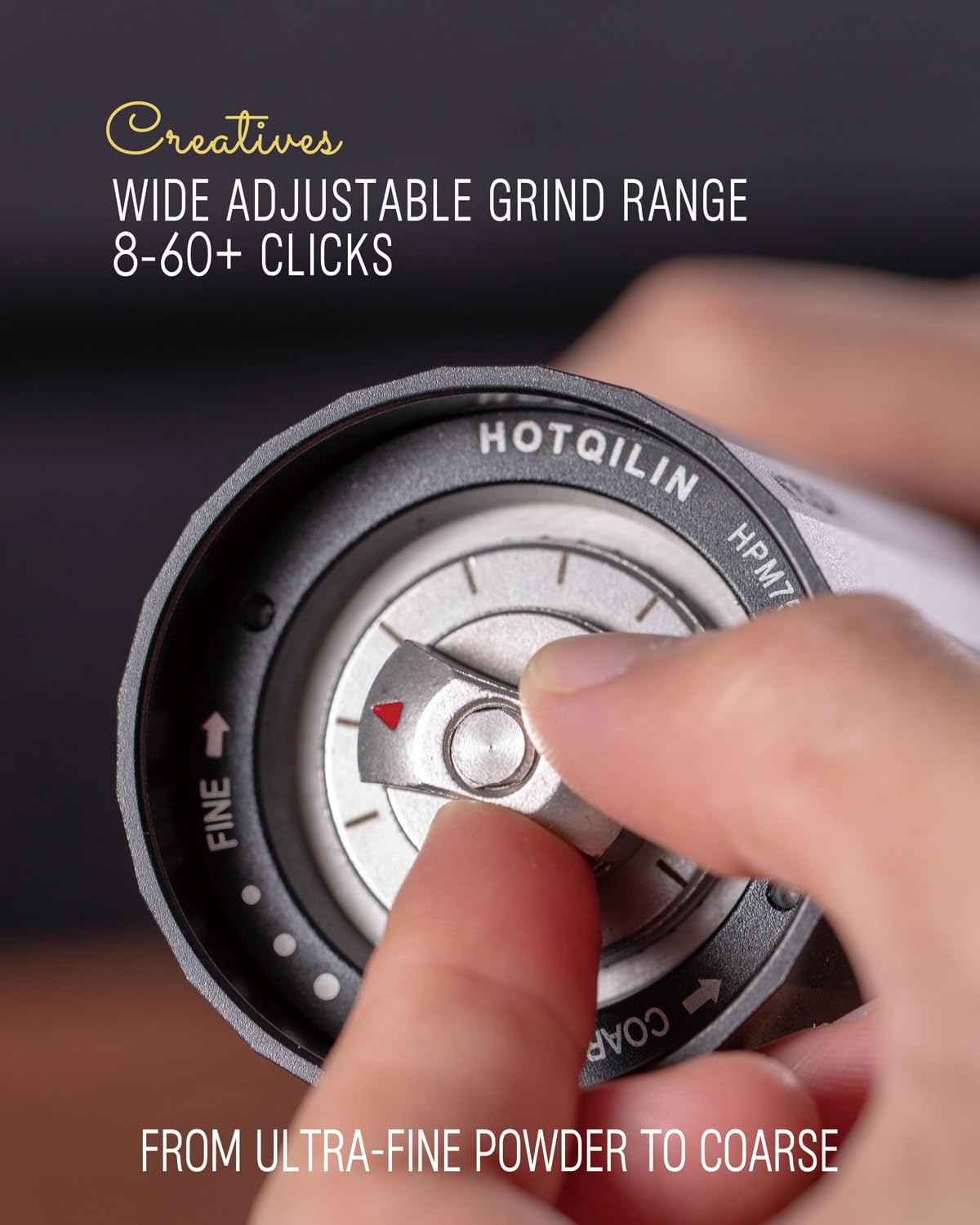 HotQilin versatile grinder handles cumin and fennel with sturdy design.