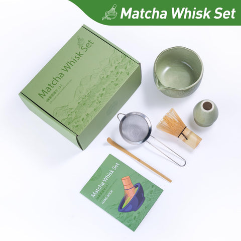 HOTTOR bamboo whisk (Chasen) creates silky matcha foam.