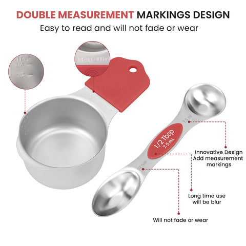 HOUJIP magnetic nesting design keeps tools together while cooking.