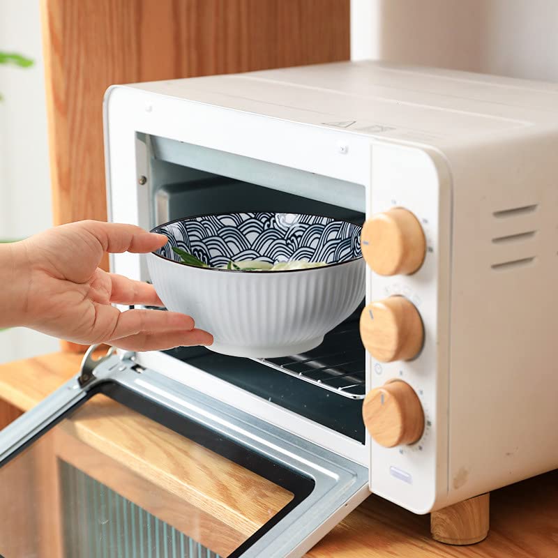 Houlu microwave, dishwasher, freezer, and oven safe up to 350F