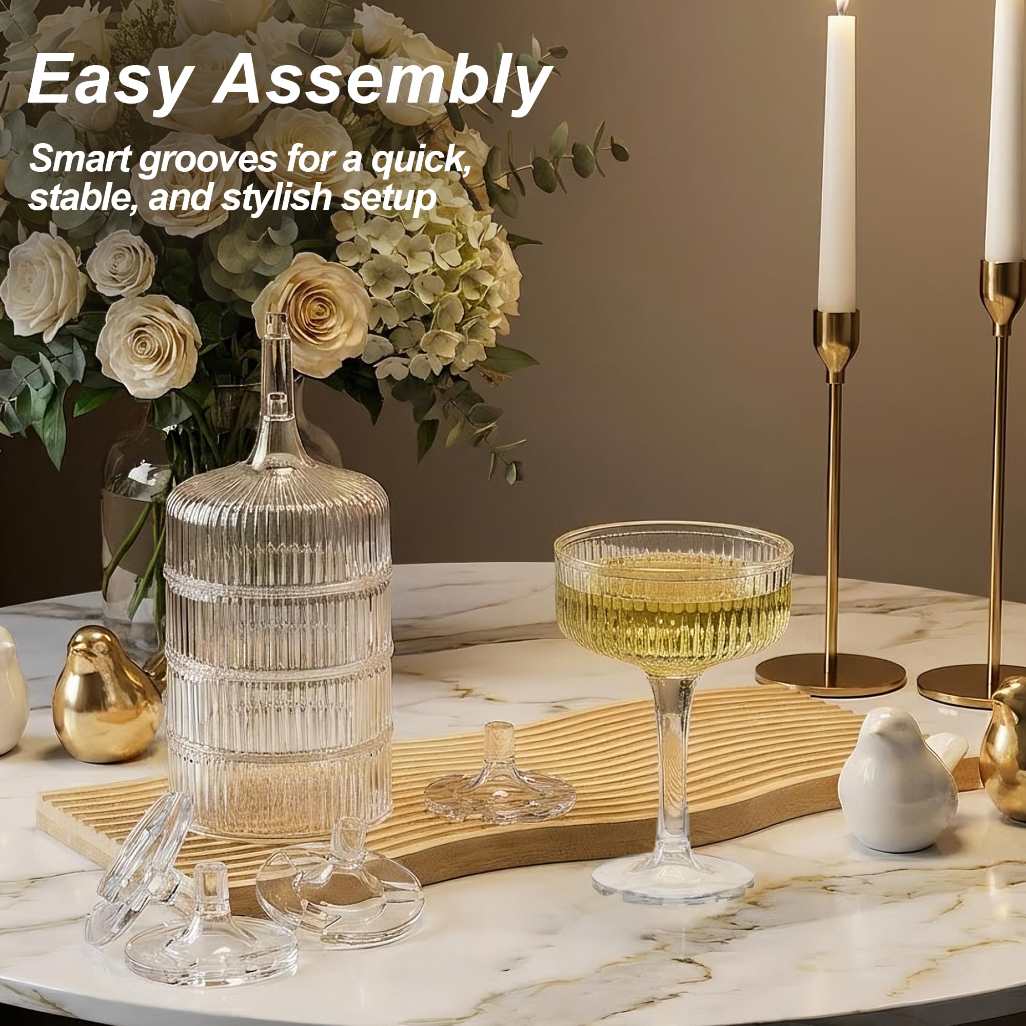 Houmury tinted-drink compatibility helps theme coordination with colorful sips.