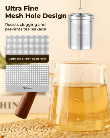 House Again infuser with extended chain demonstrates adjustable fit.
