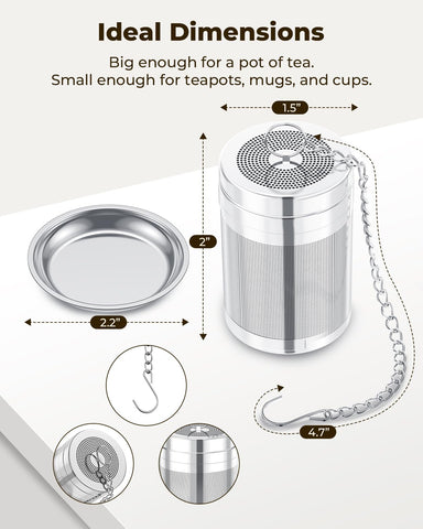 House Again universal-fit infuser works with mugs, bottles, and jars