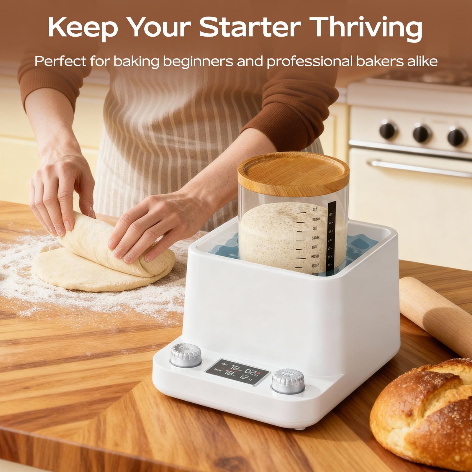 House Gem 198H timer offers long, hands-free fermentation scheduling.
