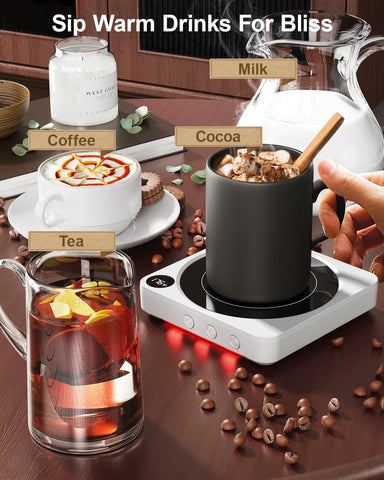 House Gem Mug Warmer with a large heating panel suitable for most mugs.