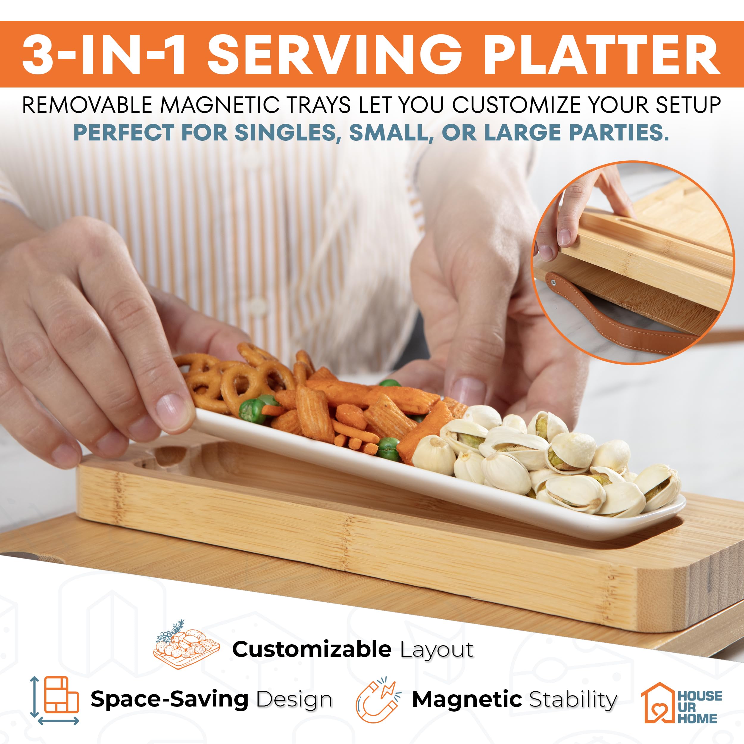 House Ur Home integrated handles simplify transport to table or picnic.