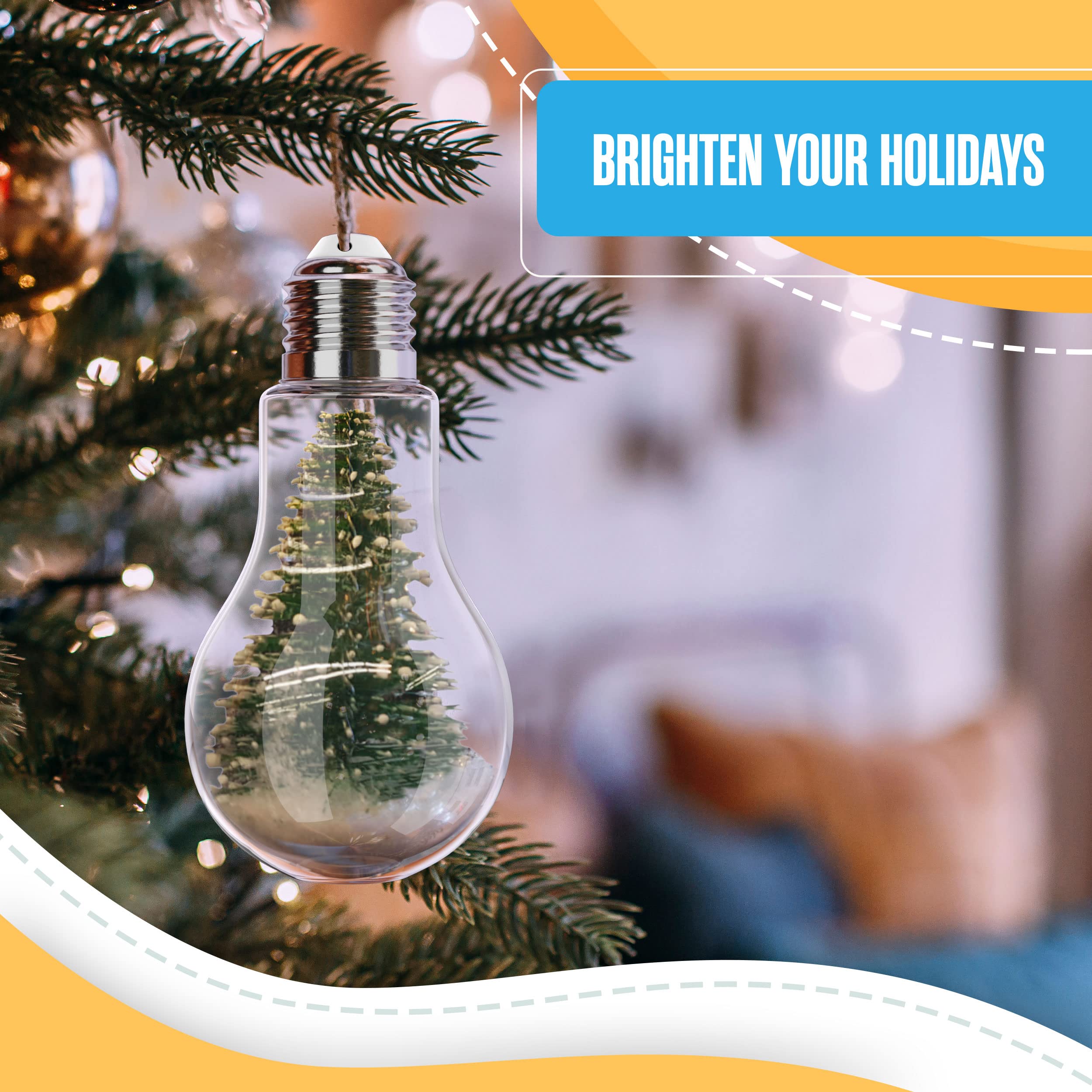 Houseables transparent bulb for DIY decor and creative gift ideas