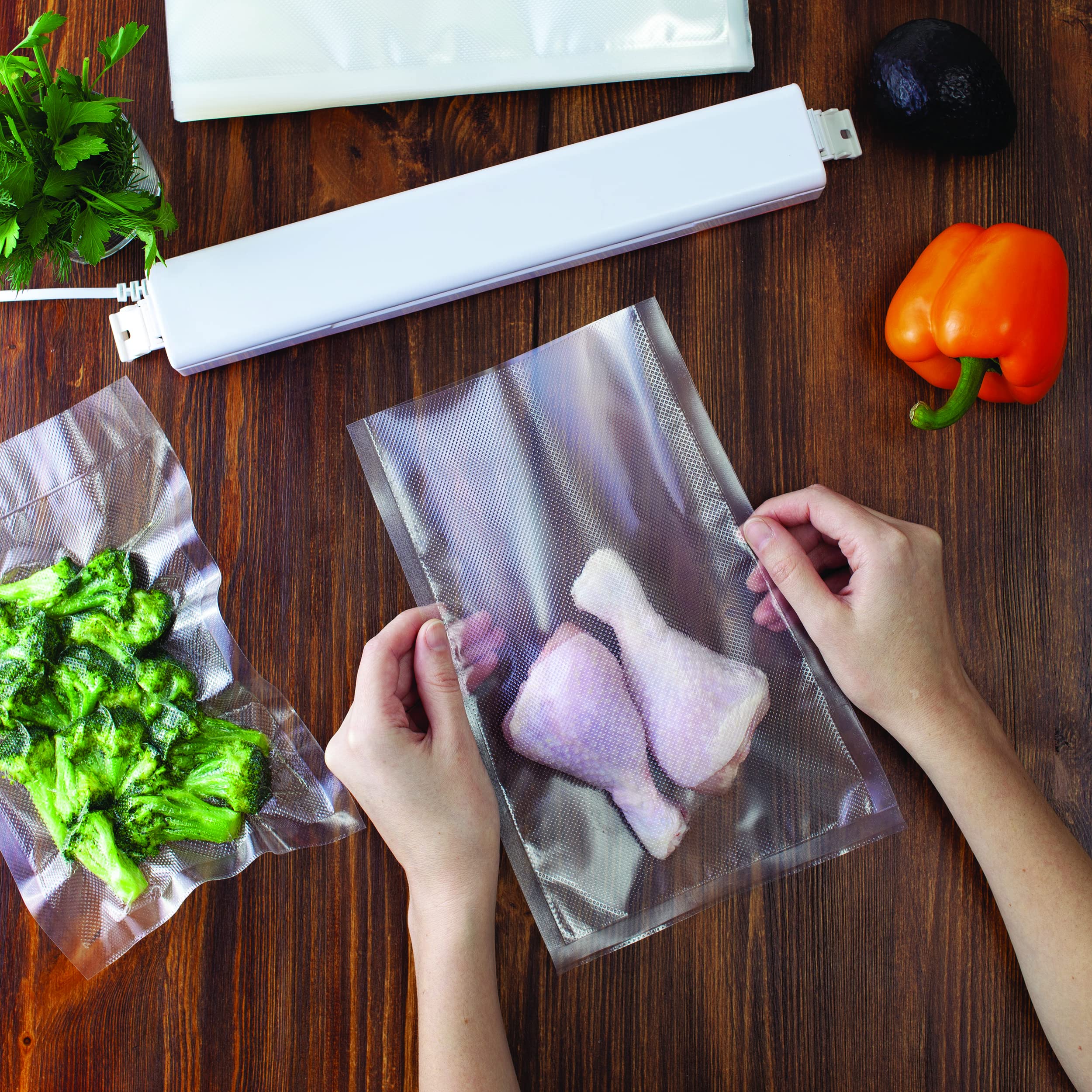 Houseables 11in x 50ft rolls provide ample storage for family meals.
