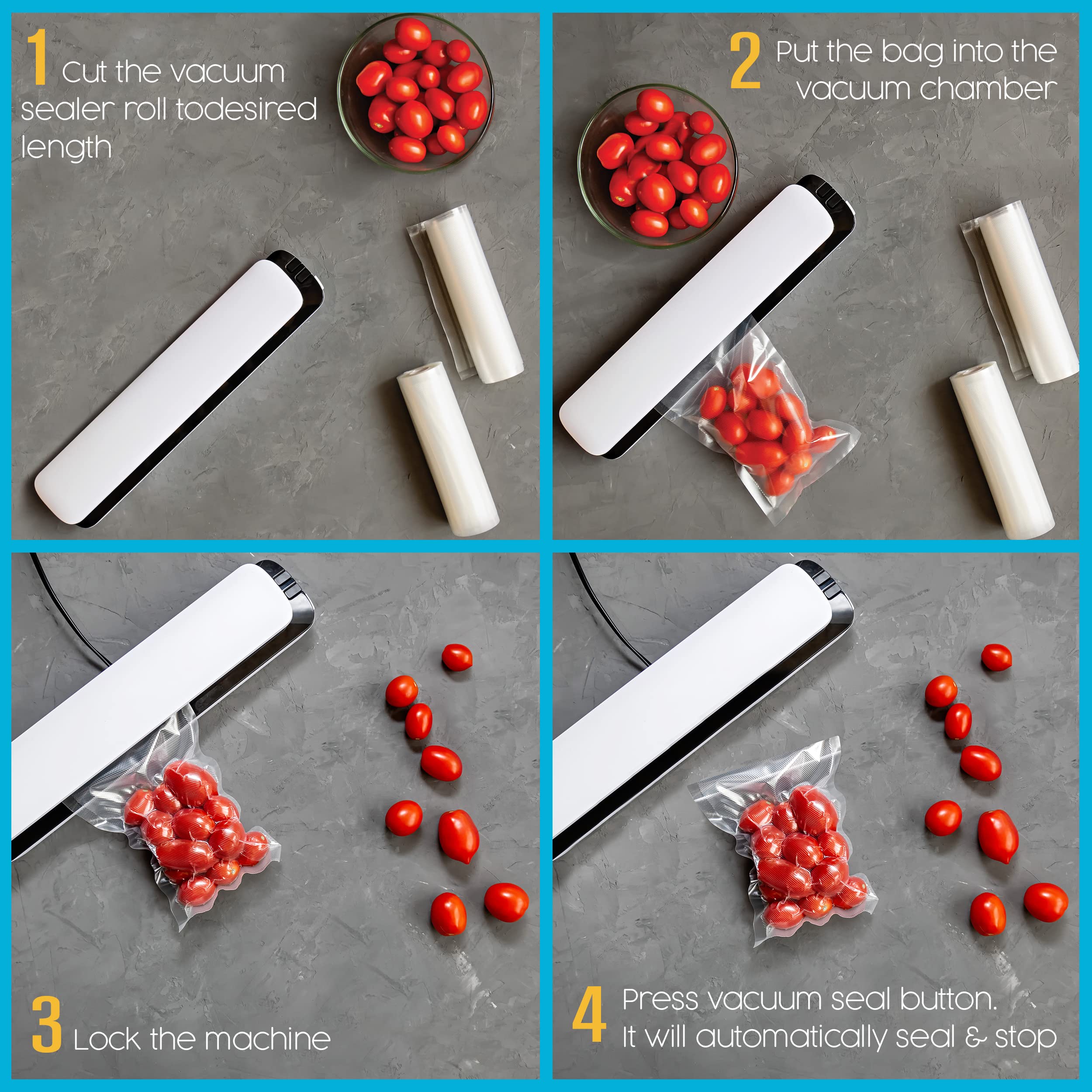 Houseables bags compatible with most vacuum sealers for versatile use.