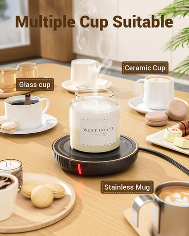 HouseGem heating surface clearly fits most cups and candles