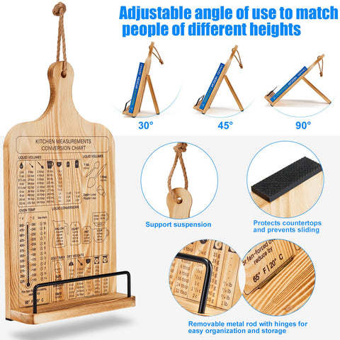 HouseJoy measurement and conversion chart integrated in the stand