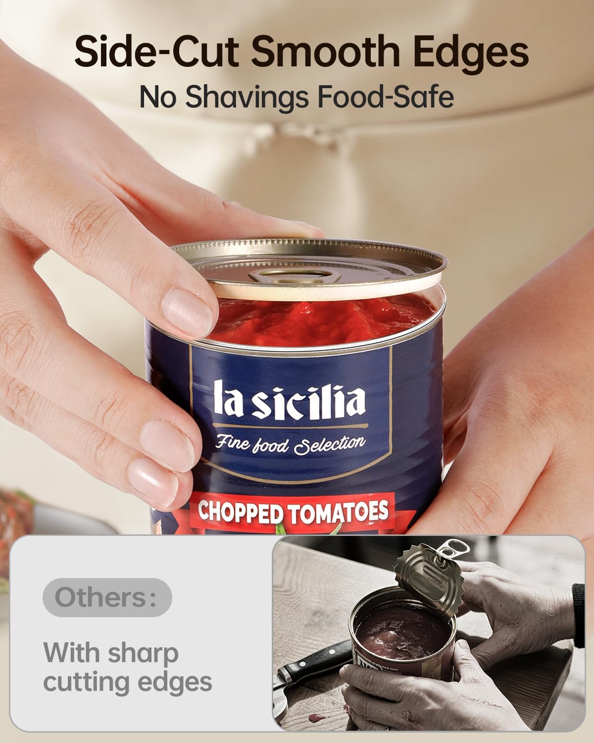 HouseSapp fits most can shapes and sizes, versatile kitchen helper