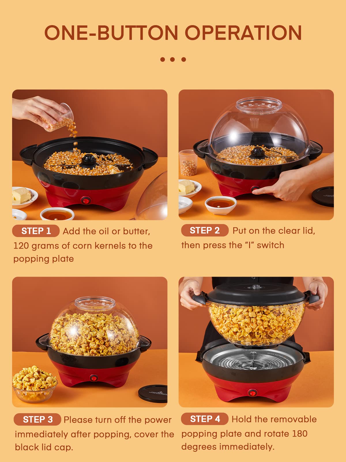 HOUSNAT cool-touch handles for safe serving