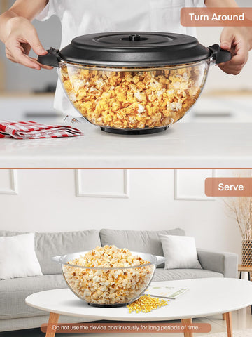 HOUSNAT popcorn machine reverse function to prevent burning